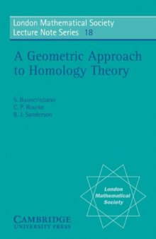 A geometric approach to homology theory