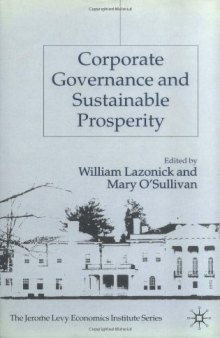 Corporate Governance and Sustainable Prosperity