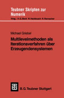 Multilevelmethoden als Iterationsverfahren über Erzeugendensystemen