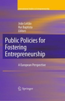 Public Policies for Fostering Entrepreneurship: A European Perspective