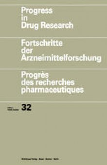 Progress in Drug Research / Fortschritte der Arzneimittelforschung / Progrès des recherches pharmaceutiques