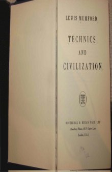 Technics and Civilization