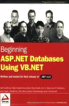 Beginning ASP.NET Databases Using VB.NET