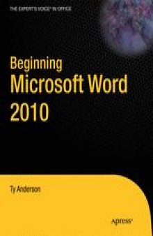 Beginning Microsoft Word 2010