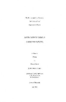 Adsorption of gases in carbon nanotubes