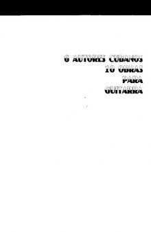 6 Autores cubanos. 10 obras para guitarra