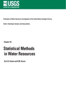 Statistical methods in water resources