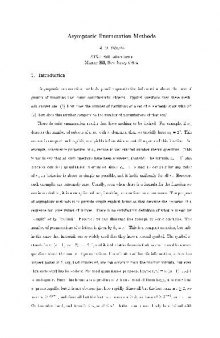 Asymptotic enumeration methods