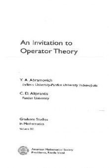 an innovation to operator theory
