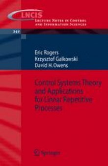 Control Systems Theory and Applications for Linear Repetitive Processes