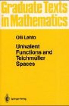 Univalent Functions and Teichmüller Spaces