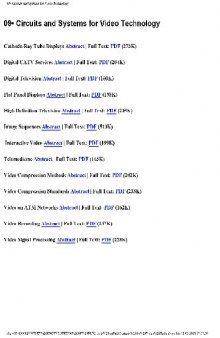 09.Circuits and Systems for Video Technology