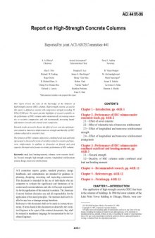 ACI 441R-96: Report on High Strength Concrete Columns