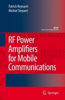 RF Power Amplifiers for Mobile Communications (Analog Circuits and Signal Processing)