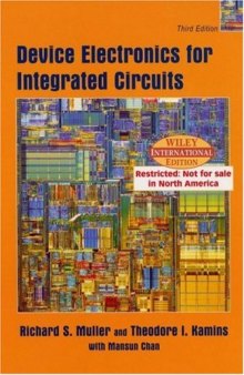 Device Electronics for Integrated Circuits 3rd Ed.