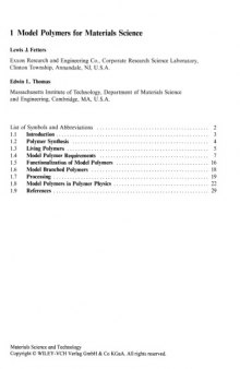 Structure and Properties of Polymers