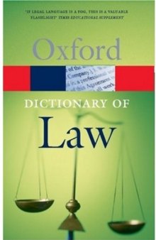 A Dictionary of Law