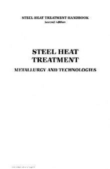 Steel Heat Treatment: Metallurgy and Technologies