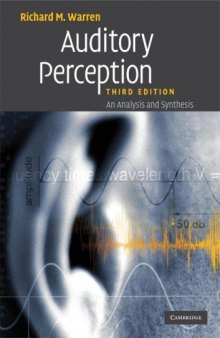 Auditory perception: an analysis and synthesis