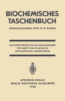 Biochemisches Taschenbuch