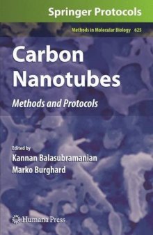 Carbon Nanotubes: Methods and Protocols