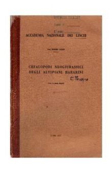 Cefalopodi neogiurassici degli Altipiani Hararini