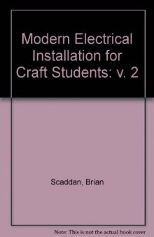 Modern Electrical Installation for Craft Students