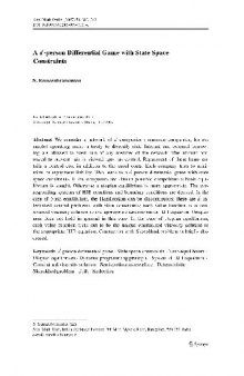 A d-person Differential Game with State Space Constraints