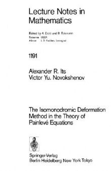 The Isomonodromic Deformation Method in the Theory of Painlevé Equations