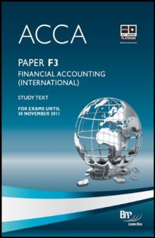 ACCA - F3 Financial Accounting (INT): Study Text
