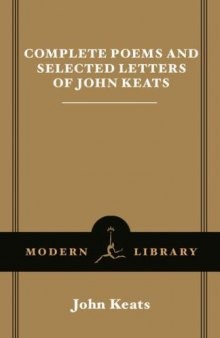 Complete Poems and Selected Letters of John Keats