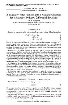 A Boundary Value Problem with a Nonlocal Condition for a System of Ordinary Differential Equations