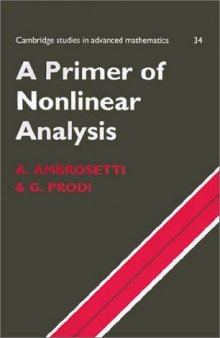 A Primer of Nonlinear Analysis 