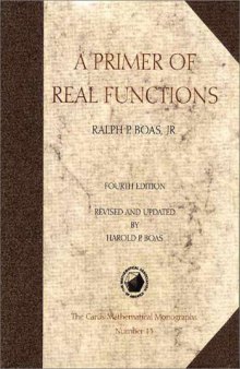 A Primer of Real Functions 