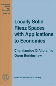 Locally Solid Riesz Spaces with Applications to Economics