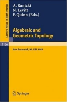 Algebraic and Geometric Topology