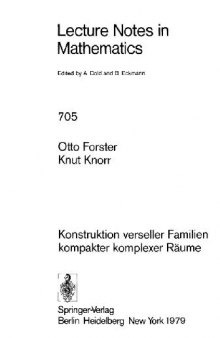 Konstruktion verseller Familien kompakter komplexer Räume