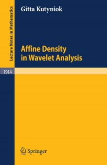 Affine Density in Wavelet Analysis