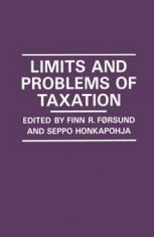 Limits and Problems of Taxation