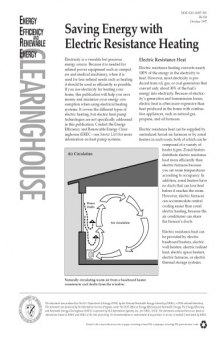 Saving energy with electric resistance heating