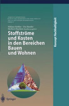 Stoffströme und Kosten in den Bereichen Bauen und Wohnen