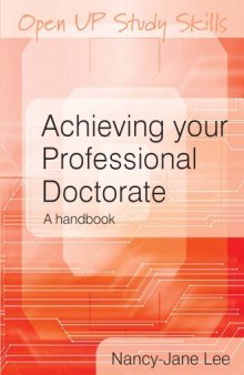 Achieving your Professional Doctorate