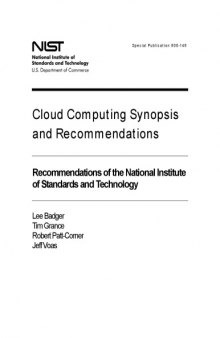 Cloud Computing Synopsis and Recommendations