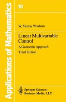 Linear Multivariable Control: A Geometric Approach