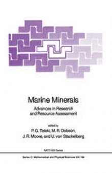 Marine Minerals: Advances in Research and Resource Assessment