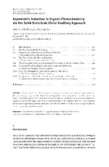 Asymmetric induction in organic photochemistry via the solid-state ionic chiral auxiliary approach