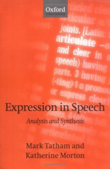 Expression in Speech: Analysis and Synthesis