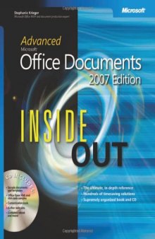 Advanced Microsoft Office Documents 2007 Edition Inside Out