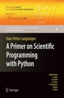 A Primer on Scientific Programming with Python