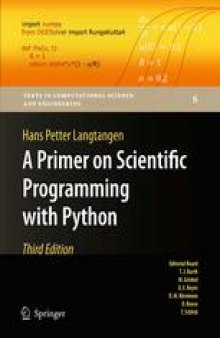 A primer on scientific programming with Python